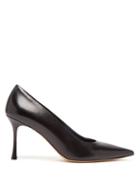 Matchesfashion.com The Row - Champagne Leather Point Toe Pumps - Womens - Black