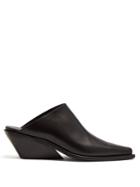 Ann Demeulemeester Square-toe Leather Mules