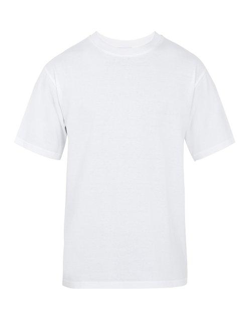 Matchesfashion.com Raey - Crew Neck Cotton Jersey T Shirt - Mens - White