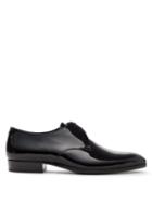 Matchesfashion.com Saint Laurent - Wyatt 25 Patent Leather Derby Shoes - Mens - Black