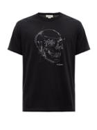 Alexander Mcqueen - Skull-print Cotton-jersey T-shirt - Mens - Black