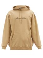 Matchesfashion.com Balenciaga - Symbolic-print Cotton-jersey Hooded Sweatshirt - Mens - Brown
