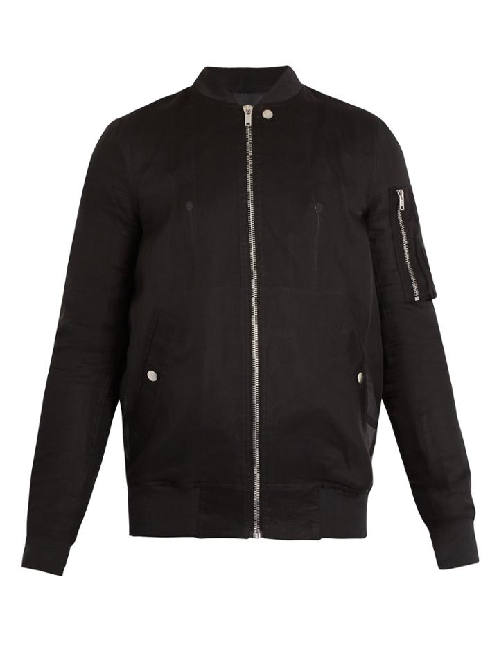 Rick Owens Sheer Bomber Jacket