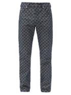 Matchesfashion.com Gucci - Eco-washed Gg-jacquard Straight-leg Jeans - Mens - Blue