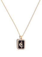 Harris Reed X Missoma - Moon Diamond, Pearl & 14kt Recycled-gold Necklace - Womens - Black Gold