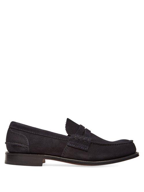 Matchesfashion.com Church's - Pembrey Suede Loafers - Mens - Navy