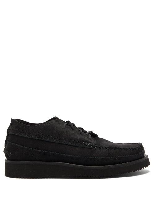 Matchesfashion.com Yuketen - Maine Guide Suede Moccasins - Mens - Black