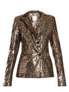 Halpern Sequin-embellished Notch-lapel Blazer