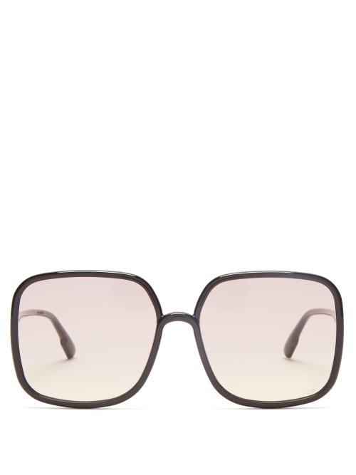 Matchesfashion.com Dior Eyewear - Diorsostellaire1 Acetate Sunglasses - Womens - Black