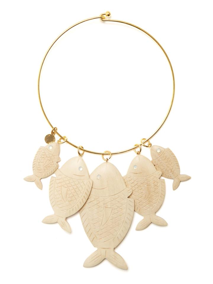Rebecca De Ravenel Caspia Wood-charm Necklace