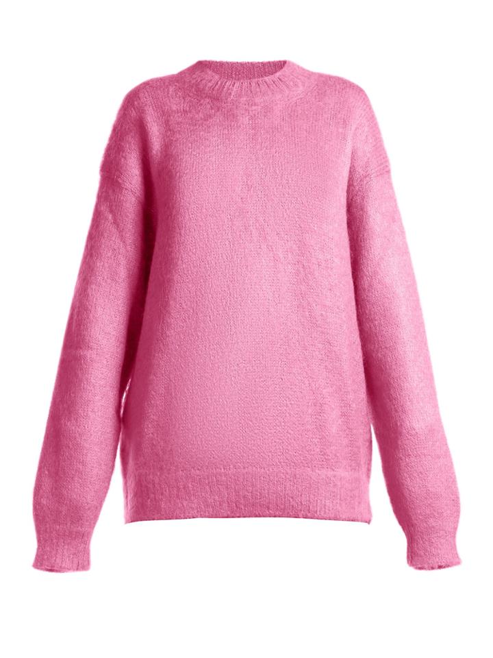 Prada Oversized Crew-neck Mohair-blend Sweater