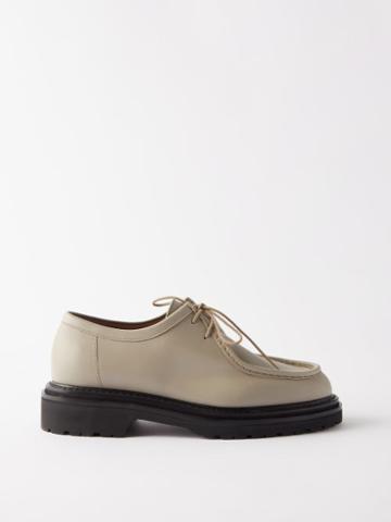 Legres - 18 Lace-up Leather Shoes - Womens - Cream