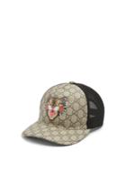 Gucci Angry Cat-print Gg Supreme Cap