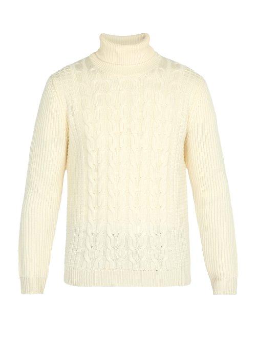 Matchesfashion.com Altea - Wool Roll Neck Sweater - Mens - Cream