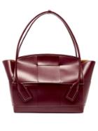 Matchesfashion.com Bottega Veneta - Arco 56 Large Leather Bag - Womens - Burgundy