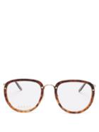 Matchesfashion.com Gucci - Round Tortoiseshell-acetate Glasses - Mens - Clear