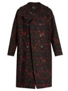Y's By Yohji Yamamoto Floral-jacquard Oversized Coat