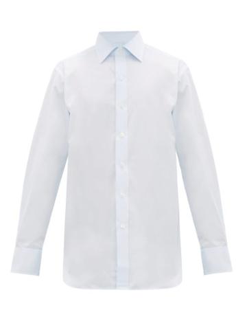 Matchesfashion.com Emma Willis - Superior Cotton-poplin Shirt - Mens - Blue