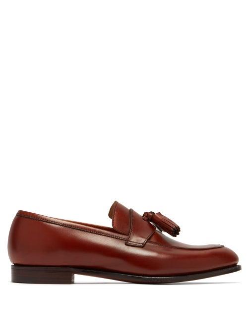 Matchesfashion.com Crockett & Jones - Sophie Tasselled Leather Loafers - Womens - Tan