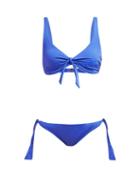 Matchesfashion.com Melissa Odabash - San Juan Bow Embellished Bikini - Womens - Blue