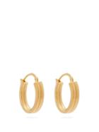 Matchesfashion.com Bottega Veneta - Stacked Small Hoop Earrings - Womens - Gold
