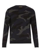 Valentino Camouflage-intarsia Wool Sweater