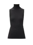 The Row - Desio High-neck Ribbed Sleeveless Sweater - Womens - Black
