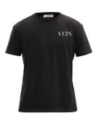 Mens Rtw Valentino - Vltn-print Cotton-jersey T-shirt - Mens - Black