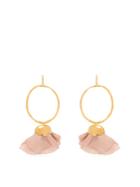 Elise Tsikis Natura Silk-flower Gold-plated Hoop Earrings