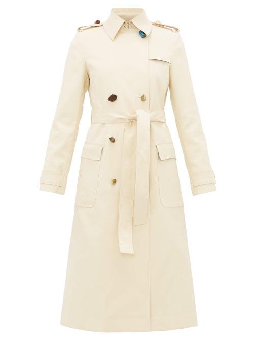 Matchesfashion.com Altuzarra - Alton Pebble-button Cotton-blend Trench Coat - Womens - Beige