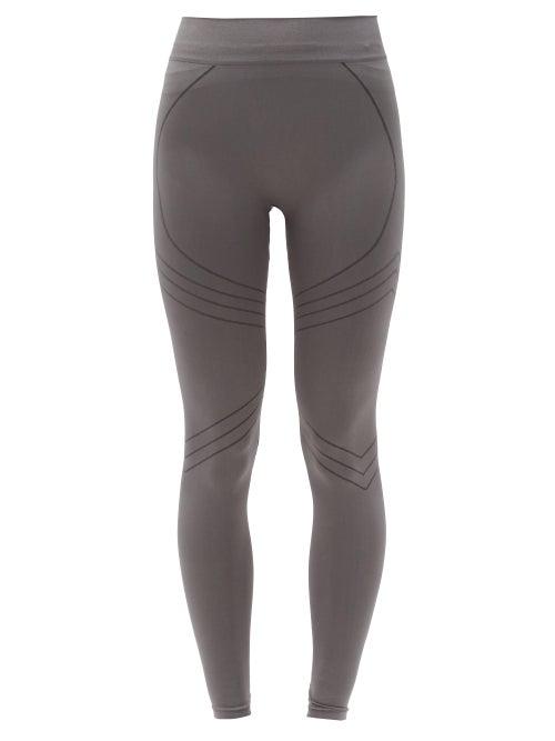 Matchesfashion.com Prism - Nurturing High-rise Stretch-jersey Leggings - Womens - Dark Grey