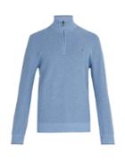 Matchesfashion.com Polo Ralph Lauren - Logo Embroidered Cotton Sweater - Mens - Light Blue