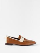 Bougeotte - Flneur Leather Loafers - Womens - Brown Cream
