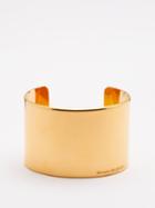 Alexander Mcqueen - Polished Metal Cuff - Womens - Gold