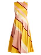 Roksanda Seersucker-silk Striped Dress