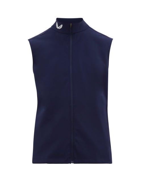 Matchesfashion.com Castore - Performance Logo Collar Mesh Gilet - Mens - Navy