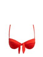 Matchesfashion.com Mara Hoffman - Diem Bandeau Bikini Top - Womens - Red