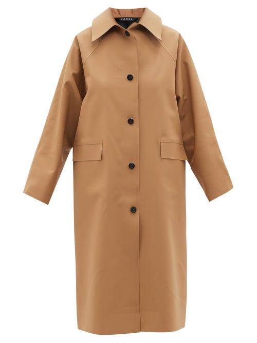 Matchesfashion.com Kassl Editions - Original Below Rubber Trench Coat - Womens - Light Beige