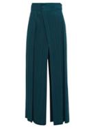 Matchesfashion.com Pleats Please Issey Miyake - Mannish Technical Pleated Trousers - Womens - Green