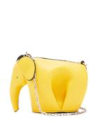 Matchesfashion.com Loewe - Elephant Leather Mini Crossbody Pouch - Womens - Yellow