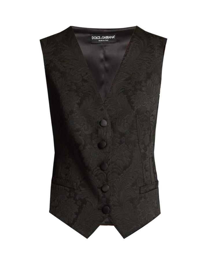 Dolce & Gabbana Buttoned Brocade Waistcoat