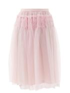 Ladies Rtw Molly Goddard - Eryka Gathered Tulle Skirt - Womens - Pink