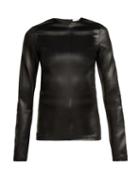 Matchesfashion.com Givenchy - Long Sleeved Satin Top - Womens - Black