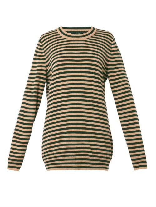 Dolce & Gabbana Striped Cashmere-knit Sweater