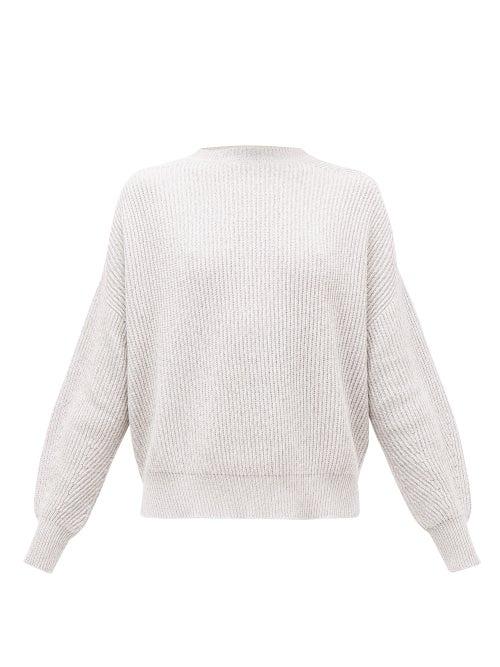 Matchesfashion.com Max Mara Leisure - Elisir Sweater - Womens - Light Grey