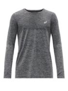 Matchesfashion.com Asics - Race Reflective-logo Seamless Long-sleeved T-shirt - Mens - Black