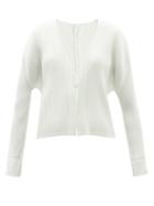 Ladies Rtw Pleats Please Issey Miyake - Cropped Technical-pleated Cardigan - Womens - White