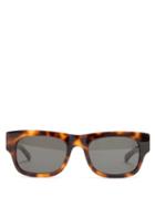 Matchesfashion.com Flatlist - Rectangular Tortoiseshell-acetate Sunglasses - Mens - Tortoiseshell