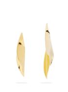 Matchesfashion.com Ryan Storer - Sansevieria Gold Plated Earrings - Womens - Gold