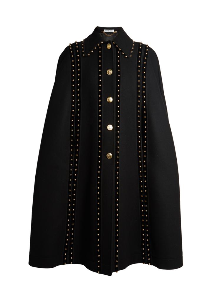 Altuzarra Serena Stud-embellished Cape
